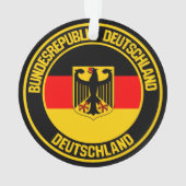Deutschland Runde Emblem Ornament (Rückseite)