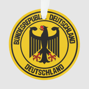 Deutschland Runde Emblem Ornament