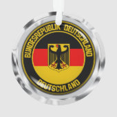 Deutschland Runde Emblem Ornament (Rückseite)