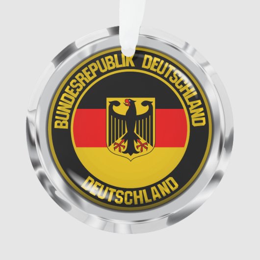 Deutschland Runde Emblem Ornament (Vorderseite)