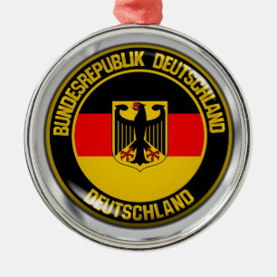 Deutschland Runde Emblem Ornament Aus Metall
