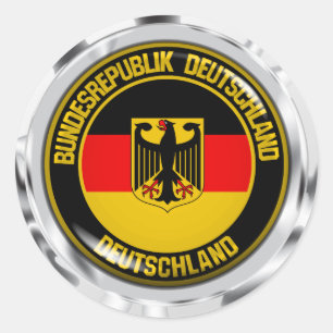 Deutschland Runde Emblem Runder Aufkleber