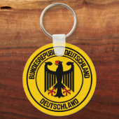 Deutschland Runde Emblem Schlüsselanhänger (Vorderseite)