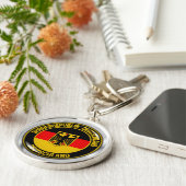 Deutschland Runde Emblem Schlüsselanhänger (Seite)