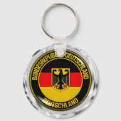 Deutschland Runde Emblem Schlüsselanhänger (Vorderseite)