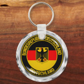 Deutschland Runde Emblem Schlüsselanhänger (Vorderseite)