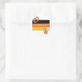 Deutschland Runder Aufkleber (Tasche)
