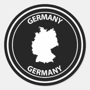 Deutschland Runder Aufkleber
