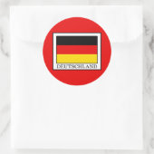 Deutschland Runder Aufkleber (Tasche)