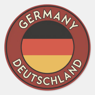 Deutschland Runder Aufkleber