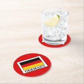 Deutschland Runder Pappuntersetzer (Vor Ort)