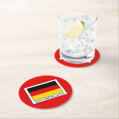 Deutschland Runder Pappuntersetzer (Vor Ort)