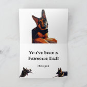 DEUTSCHLAND SCHEPHERD VATER TAG  KARTE (Innenseite)