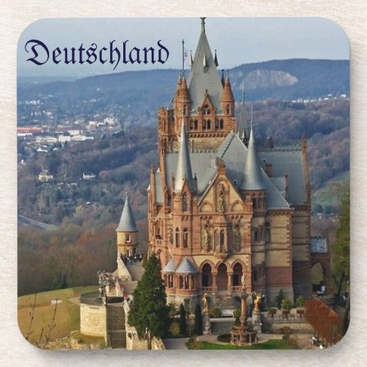 Deutschland-Schloss-Getränk-Untersetzer Getränkeuntersetzer (Vorderseite)