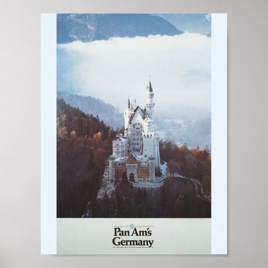 Deutschland Schloss im Gebirge Poster (Vorne)