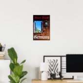 Deutschland, Schwarzwälder Reiseplakat Poster (Heimbüro)