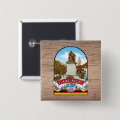 Deutschland Schweinfurt Vintage souvenir Button (Vorne & Hinten)