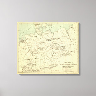 Deutschland, Schweiz, Holland Leinwanddruck