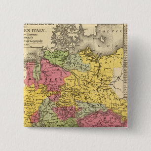 Deutschland, Schweiz und Norditalien Button