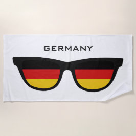 DEUTSCHLAND Shades benutzerdefinierte Text Strandt Strandtuch