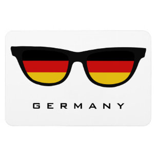 Deutschland Shades benutzerdefinierte Text- und Fa Magnet