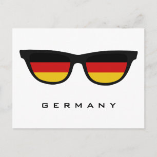 Deutschland Shades benutzerdefinierte Text- und Fa Postkarte