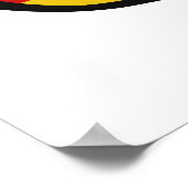 Deutschland Shades Custom Text & Color Poster (Ecke)