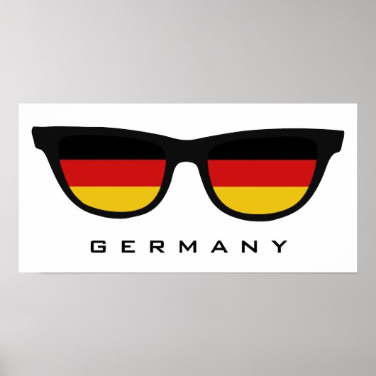 Deutschland Shades Custom Text & Color Poster (Vorne)