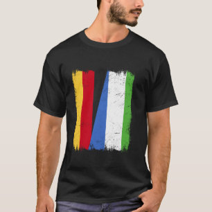 Deutschland Sierra Leone Halbflagge Deutsch Sierra T-Shirt