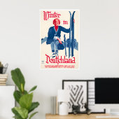 Deutschland Ski Poster Deutsche Reise Kunst Deutsc (Heimbüro)