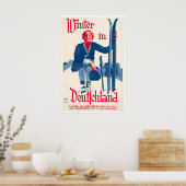 Deutschland Ski Poster Deutsche Reise Kunst Deutsc (Küche)