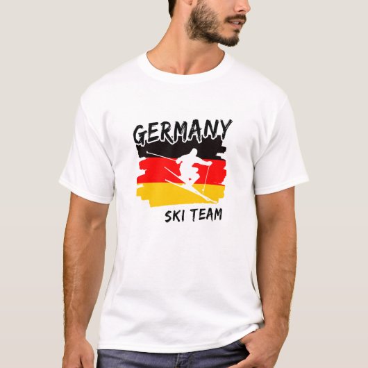 Deutschland Ski T-Shirt (Vorderseite)