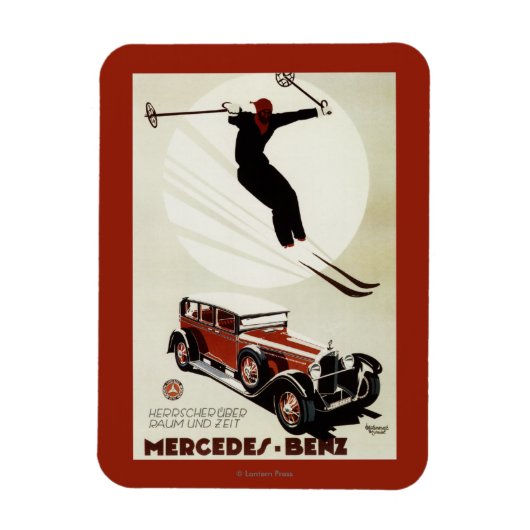 Deutschland - Skier Jumping Magnet (Vertikal)