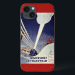 Deutschland - Skifahren im Schwarzwald Case-Mate iPhone Hülle<br><div class="desc">Deutschland - Skifahren im Schwarzwald - Schienennetz-förderndes Plakat - Deutschland wurde im Jahre 1930 hergestellt. Dieses Bild stellt Szenen aus Deutschland dar.</div>