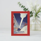 Deutschland - Skifahren im Schwarzwald Postkarte (Stehend Vorderseite)