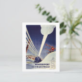 Deutschland - Skifahren im Schwarzwald Postkarte (Stehend Vorderseite)