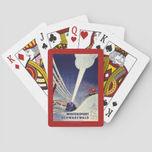 Deutschland - Skifahren im Schwarzwald Spielkarten