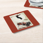 Deutschland - Skifahrer-Springen Rechteckiger Pappuntersetzer (angewinkelt)