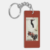 Deutschland - Skifahrer-Springen Schlüsselanhänger (Vorderseite links)