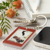 Deutschland - Skifahrer-Springen Schlüsselanhänger (Vorderseite rechts)