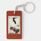 Deutschland - Skifahrer-Springen Schlüsselanhänger (Rückseite)