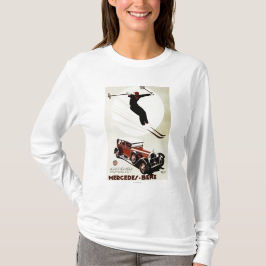 Deutschland - Skifahrer-Springen T-Shirt (Vorderseite)