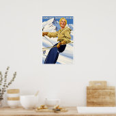 Deutschland Skiplakat Poster (Küche)