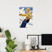 Deutschland Skiplakat Poster (Heimbüro)