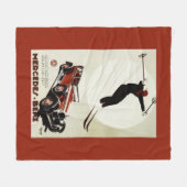 Deutschland - Skispringer Fleecedecke (Vorderseite (Horizontal))