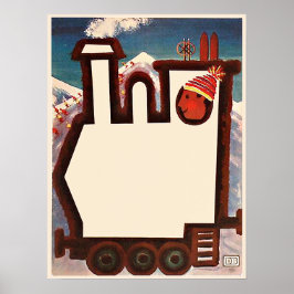 Deutschland-Skiurlaub mit der Bahn Plakat