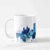 Deutschland Skyline Blue Kaffeetasse (Links)