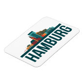 Deutschland Skyline Foto Magnet (Linke Seite)