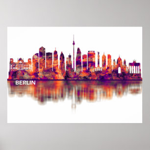 Deutschland-Skyline Poster