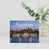 Deutschland Skyline Postkarte (Stehend Vorderseite)